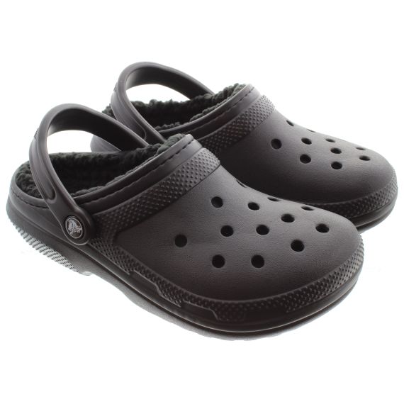 CROCS Adults Classic Lined Clogs In Black 