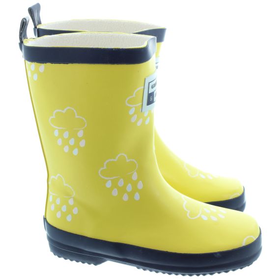 Grass And Air Kids GA300 Colour Change Wellies In Yellow