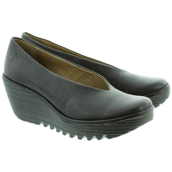 FLY Yaz Wedge Shoes in Black