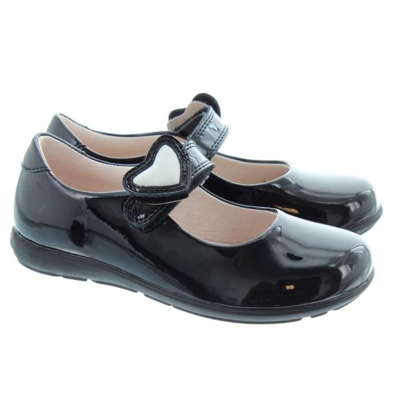 LELLI KELLY LK8500 F Width Colourissima Dolly Shoes In Black Patent