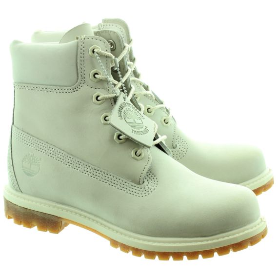 TIMBERLAND 6 Inch Authentic Ladies Ankle Boots In Light Grey