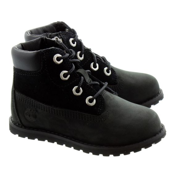 TIMBERLAND Toddlers Pokey Pine Boots In Black