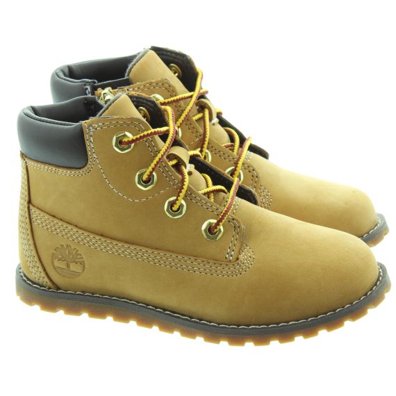 TIMBERLAND Toddlers Pokey Pine Boots in Wheat