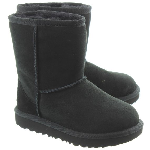 UGG Kids Classic Short 2 Boots In Black