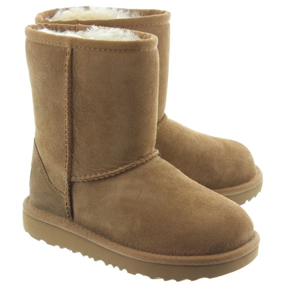 UGG Kids Classic Short 2 Boots In Chestnut