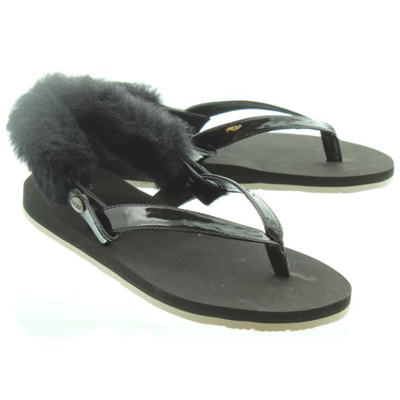 UGG Ladies LaaLaa Sandals In Black