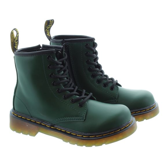 DR MARTENS Kids 1460 Boots In Green