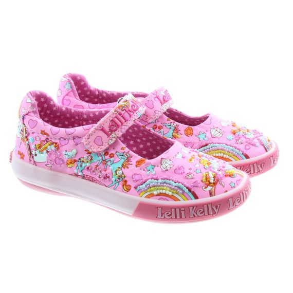 LELLI KELLY Kids lk1050 Dorothy Unicorn Bar Shoes In Pink