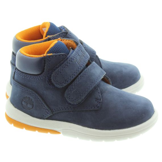 TIMBERLAND Kids Toddle Tracks Velcro in Navy