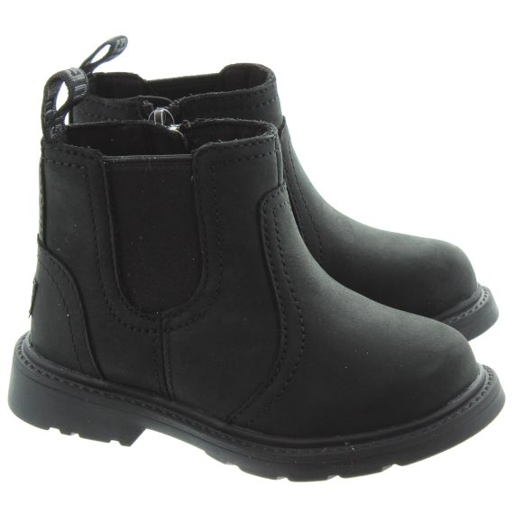 UGG Kids UGG Bolden Waterproof Chelsea Boots in Black
