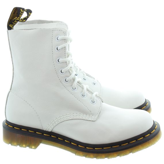 DR MARTENS Ladies 1460 Pascal Virginia Boots In White