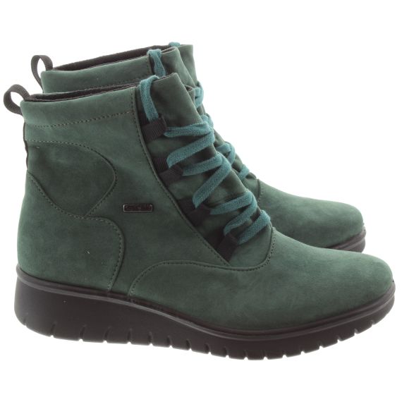 WESTLAND Ladies Calais 08 Waterproof Lace Ankle Boots In Petrol