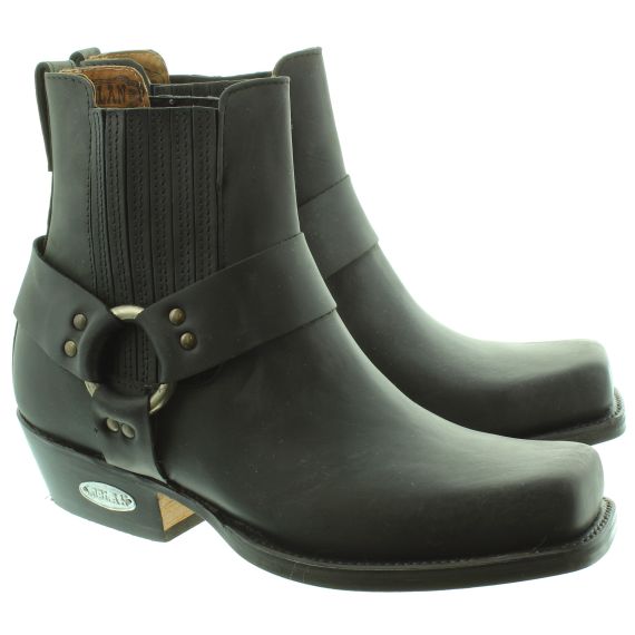 LOBLAN Mens 096 Ankle Boots In Black