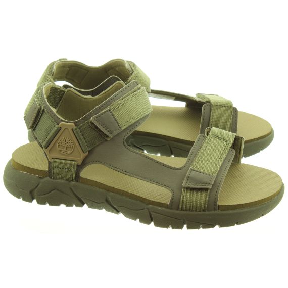 TIMBERLAND Mens Windham Trail Sandals In Green