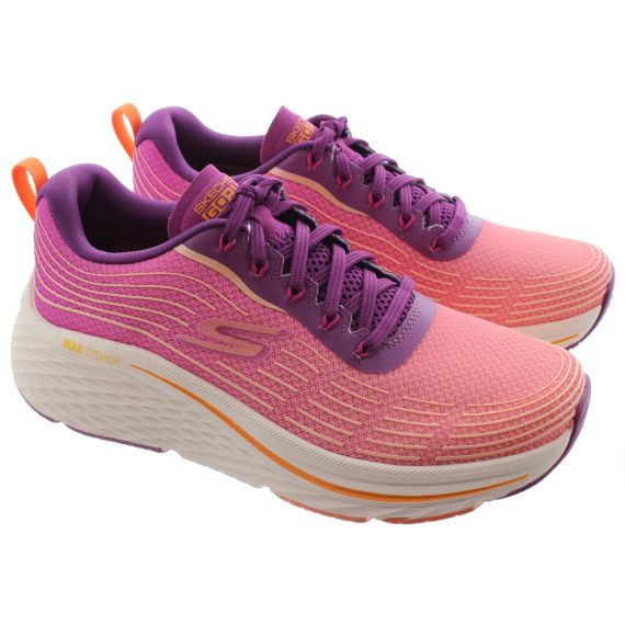 SKECHERS Ladies 129625 Max Cushioning Trainers In Raspberry