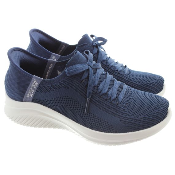 SKECHERS Ladies Slip-Ins Ultra Flex 3.0 Trainers In Navy