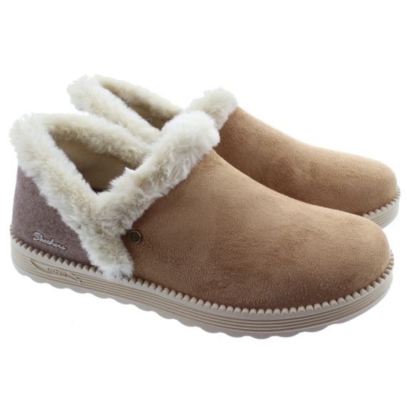 SKECHERS Ladies 167660 Archfit Slippers In Chestnut