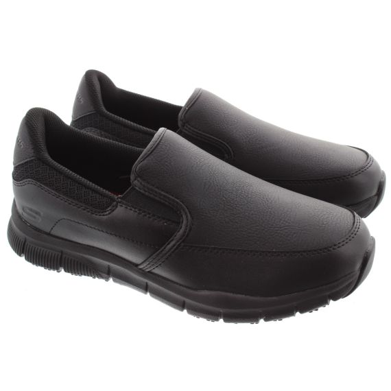 SKECHERS Ladies 77236EC  Work - Slip Resistant Slip On Shoes In Black 