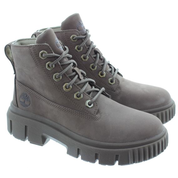 TIMBERLAND Ladies Greyfield Nubuck Ankle Boots In Brown