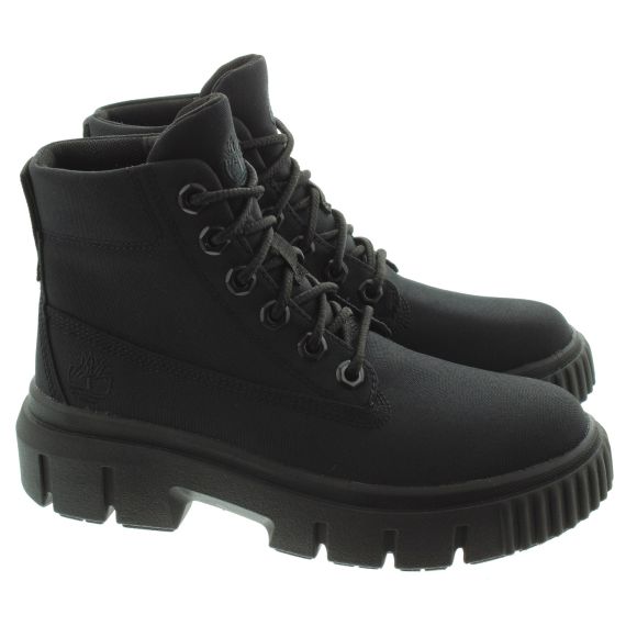 TIMBERLAND Ladies Greyfield Ankle Boots In Black