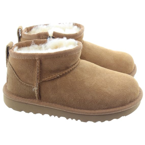 UGG Kids Ultra Mini Boots In Chestnut