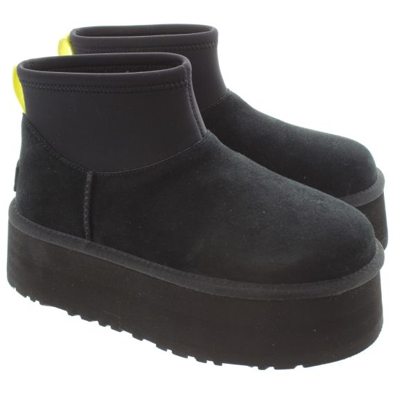 UGG Ladies Classic Mini Dipper Boots In Black 