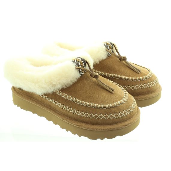 UGG Ladies Tasman Alpine Slippers In Chestnut