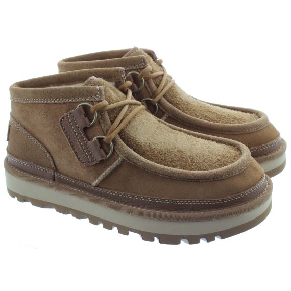 UGG Mens Haydon Moccasin Boots In Chestnut