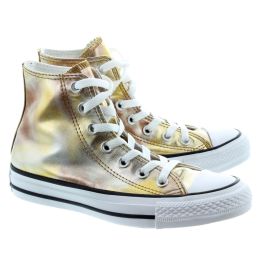 gold converse boots