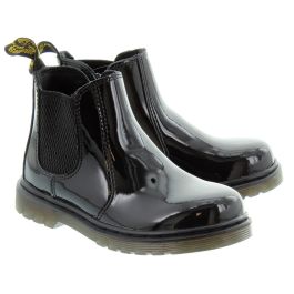 black patent boots dr martens